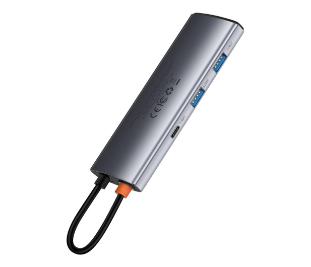BASEUS Hub 7w1: USB-C na 2x USB 3.0 + HDMI + USB-C + TF/SD - 731676 - zdjęcie 4